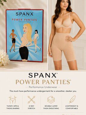 SPANX Power Panties Performance Underwear Shapewear – Size D | New in Package